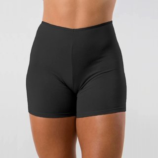 Shortinho Tetê Variedades Lisos Anáguas Confortaveis Segunda Pele Moda Feminina Preto