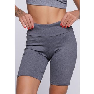 Bermudinha Feminina WLS Modas Legging Fitness Cinza