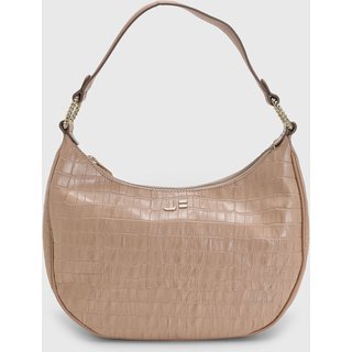 Bolsa Feminina Jorge Bischoff Croco Nude