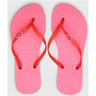 Chinelo Santa Lolla Necessarie Estampa Beijo Rosa
