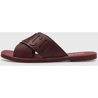 Rasteira Feminina Colcci Logo Vinho