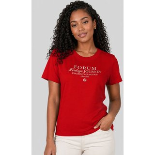 Camiseta Feminina Forum Estampa Frontal Vermelha