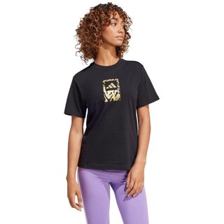 Camiseta com estampa metálica Tech adidas Sportswear Preto