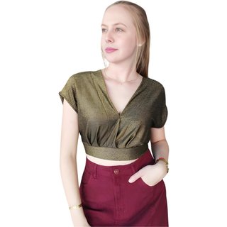 Blusa Solta Brilho Flor De Lis