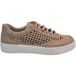 Tênis Feminino Marina Mello em Couro Nude 37094