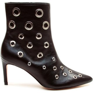 Bota Couro Preto Cano Curto Cecconello 2447011-1