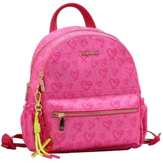 Mochila Feminina Chenson Heart Pink 8784771