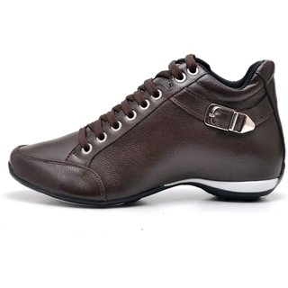 Bota Clube do Sapato de Franca Top Confort 2 Fivela Café