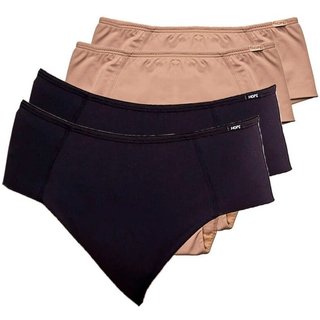 Kit com 4 Calcinhas Alta Hope 33860 Preto