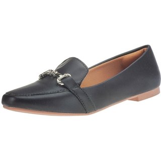 Sapatilha Feminino Sandália Moda Bico Quadrado 160 Ana Brito Preto