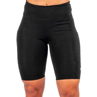 Bermuda Fitness Feminina Poker Compressão Bolsos Preto