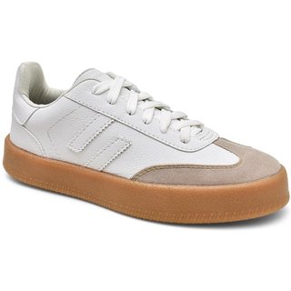 Tênis Street Casual Feminino Com Listras Moda Tendencia Alta Branco
