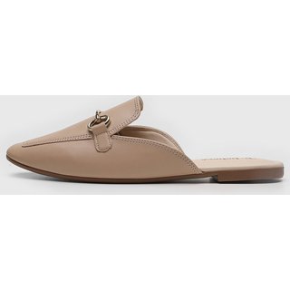 Mocassim Feminino cê Detalhe Metálico Bege