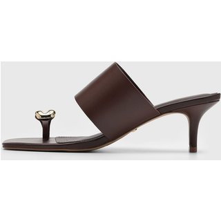 Sandália Feminina Arezzo Bico Quadrado Marrom