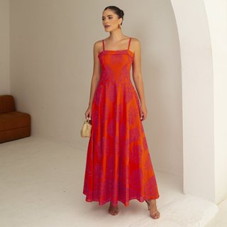 Vestido De Festa Auston Alexis Laranja