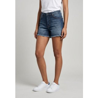 Shorts Feminino Calvin Klein Jeans Cintura Alta Azul