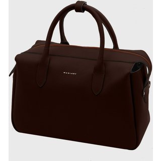 Bolsa Bowling Couro Mariart Jambu Chocolate