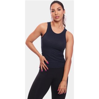 Regata Nadador Canelada Feminina Lisa Blusa Blusinha Básica Treino Academia Azul Marinho