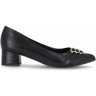Sapato Piccadilly Scarpin Salto Médio - Feminino - Preto
