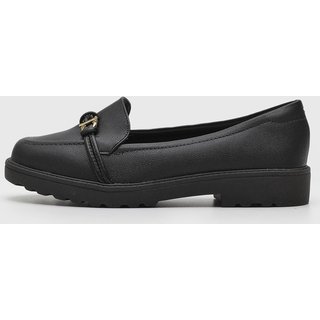 Mocassim Tratorado Modare Fivela Metalizada Preto