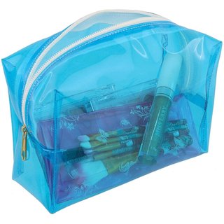 Estojo Necessaire Lavini Organizador Cosmético de Maquiagem Azul