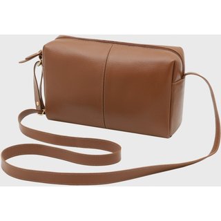 Bolsa Transversal Couro Mariart Capim Camel