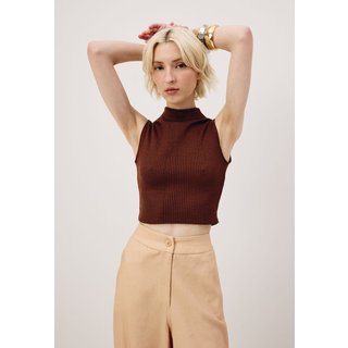 Cropped CaCay Gola Alta Tricot