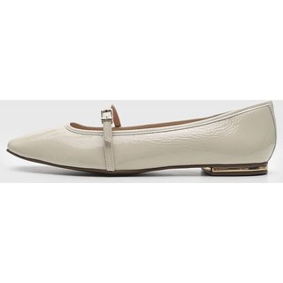 Sapatilha Feminina Jorge Bischoff Mary Jane Verniz Off-White