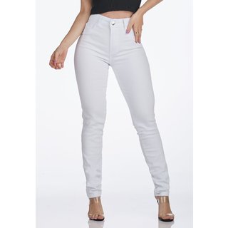 Calça Jeans HNO Jeans Skinny Cintura Alta Branca