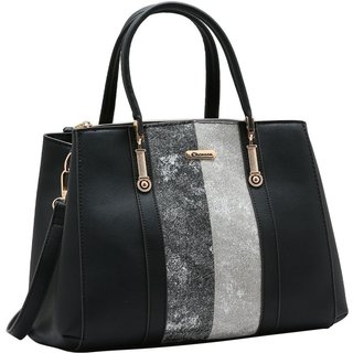 Bolsa Feminina Chenson Mix De Texturas 3485268 Preto