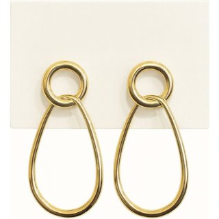 Brinco Vih Triny Argola Redondo Banhado a Ouro