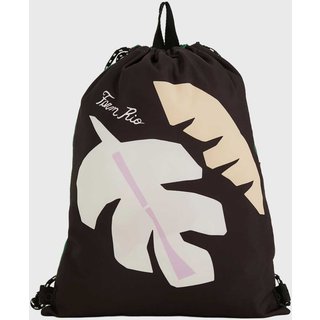 Mochila Feminina FARM Praiana Lenço Brasil Estampada Preta