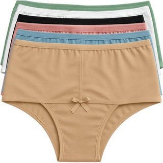 Kit 4 Calcinhas Cós Alto Reflexo Íntimo Cintura Reforçada Maternidade Segura Barriga
