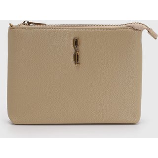 Bolsa Feminina Santa Lolla Alça Corrente Bege