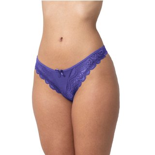 Calcinha Gabi Lingerie Fio Microfibra Renda Microfibra Confortável Sexy Mirtilo