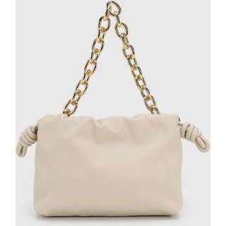 Bolsa Pequena Luiza Barcelos Alça Corrente Off-White