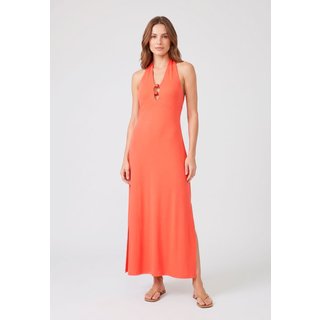 Vestido Feminino Lez a Lez Longo Decote V Laranja