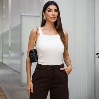 Blusa Regata Feminino Duas Frentes de Alças Revanche Feminino Uruçuca