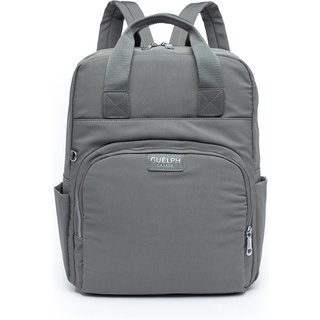 Mochila Bolsa Feminina Multifuncional Notebook Usb Viagem 14 - Cinza
