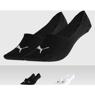Kit 2pçs Meia Puma Invisível Logo Preta