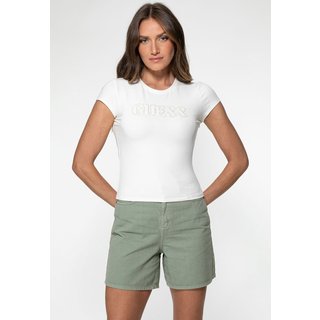 Camiseta Guess Slim Fit Eco Off White