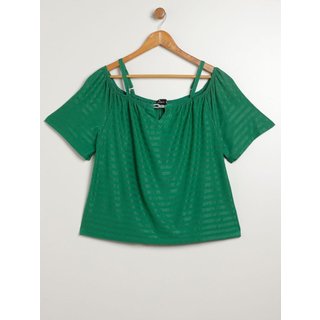 Blusa Ciganinha Autentique Plus Size Feminina VERDE