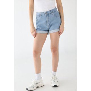 Shorts Jeans Feminino Billabong Get Low Short Azul Claro