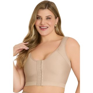 Sutiã Top Plus Size Com Recorte Anatômico Pós-Cirúrgico Santa Passion