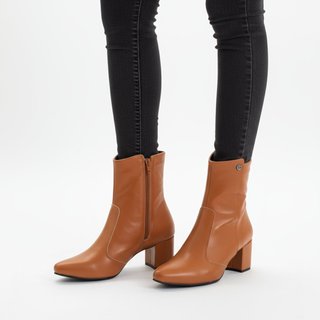 Bota Feminina Montaria Lirom Cano Médio Salto Bico Fino Luxo
