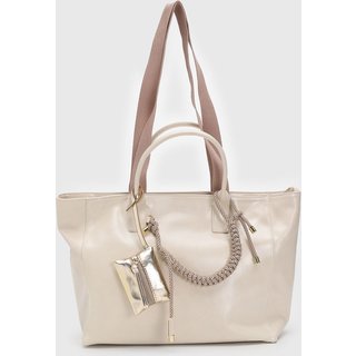 Bolsa Feminina Anacapri Grande Alça Dupla Bege