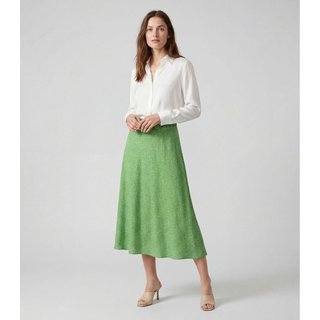 Saia Midi Com Recorte Nas Costas Infinita Cor Verde