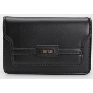 Bolsa Tiracolo Santa Lolla Alça Corrente Preta