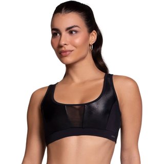 Top Com Recortes Em Tule e Cirre Fitness Selene