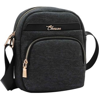 Bolsa Feminina Chenson Original Sport Cool Transversal Preto 3485109